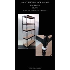 2 In 1 DIY Boltless Rack With HDF Board
